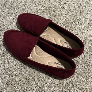 Maroon Loafers NWOT